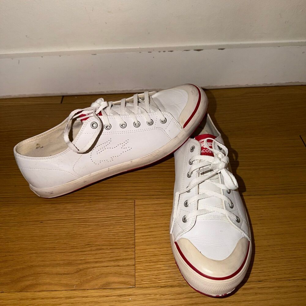 Mens Lacoste Leather Sneakers